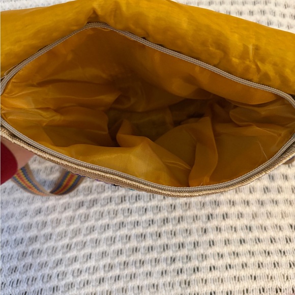 MMM ARTESANIAS Handmade Rainbow Quilted Boho Vintage Retro Crossbody Bag Purse - Picture 8 of 11